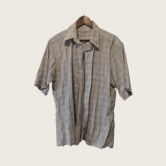 BURBERRY LONDON - Beige check shirt - Sz XL - Picture 1 of 6